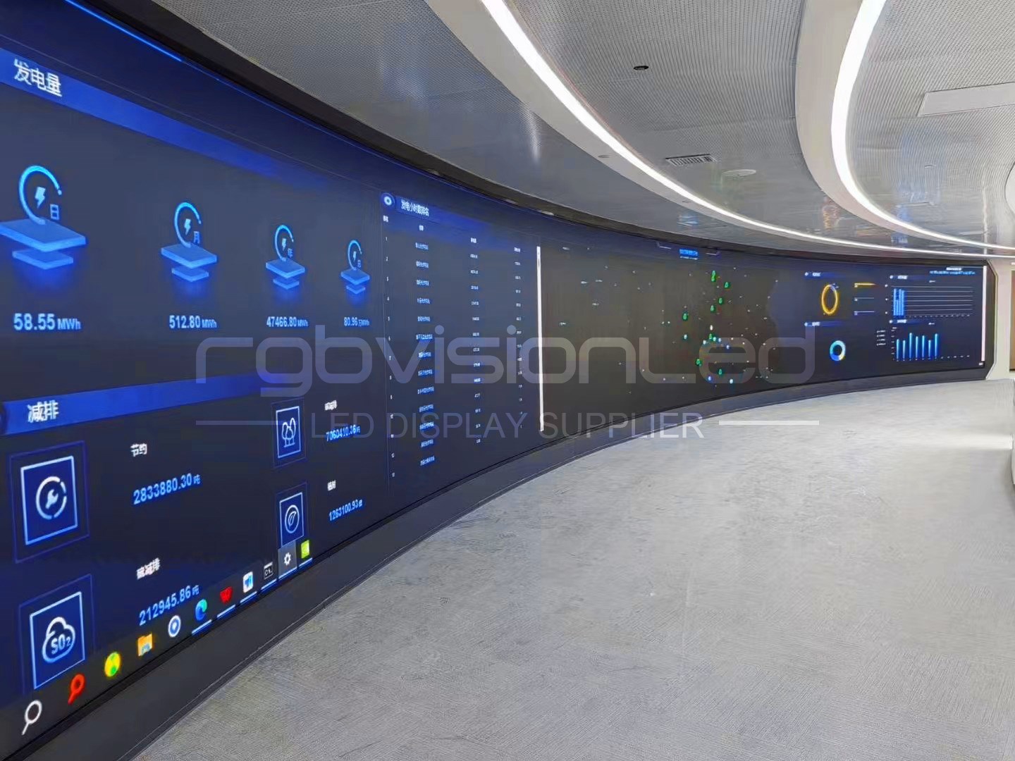 Rgbvisionled COB indoor LED curved screen